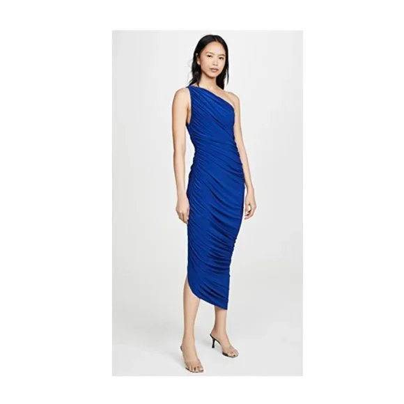 Norma Kamali Diana Gown in Blue - Size M